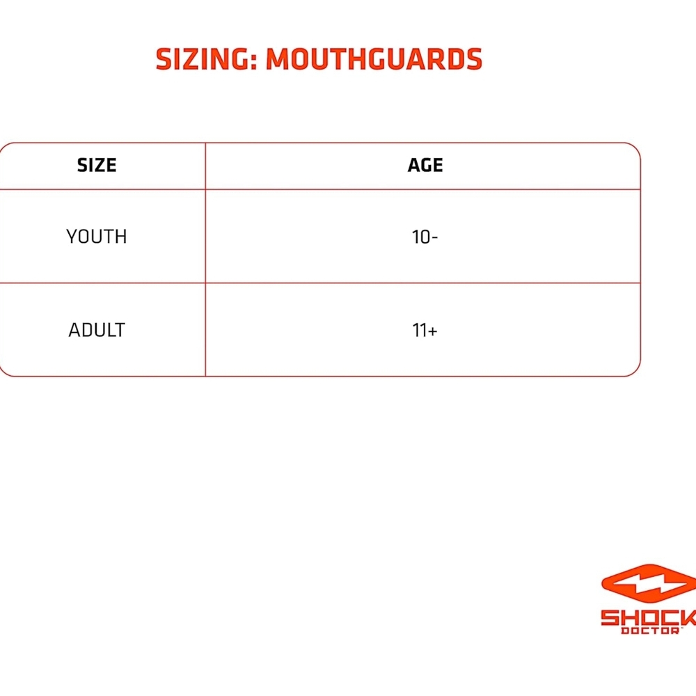 Shock Doctor Mouthguard + Case BOTH BRAND NEWβ (Size Adult/Children 11+ Yrs Old) - Picture 8 of 14